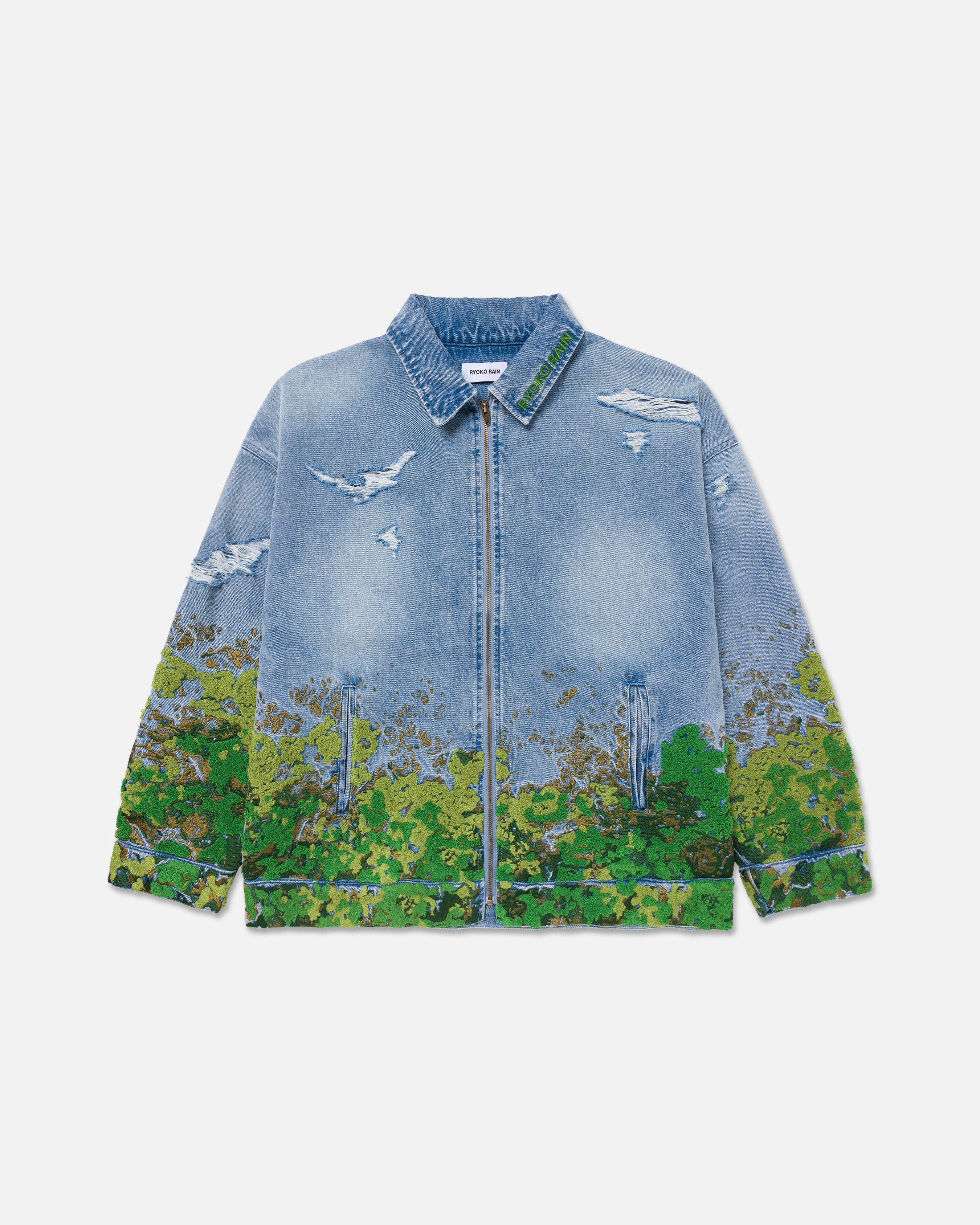 MOSS DENIM WORK JACKET (PRE-ORDER) – Ryoko Rain