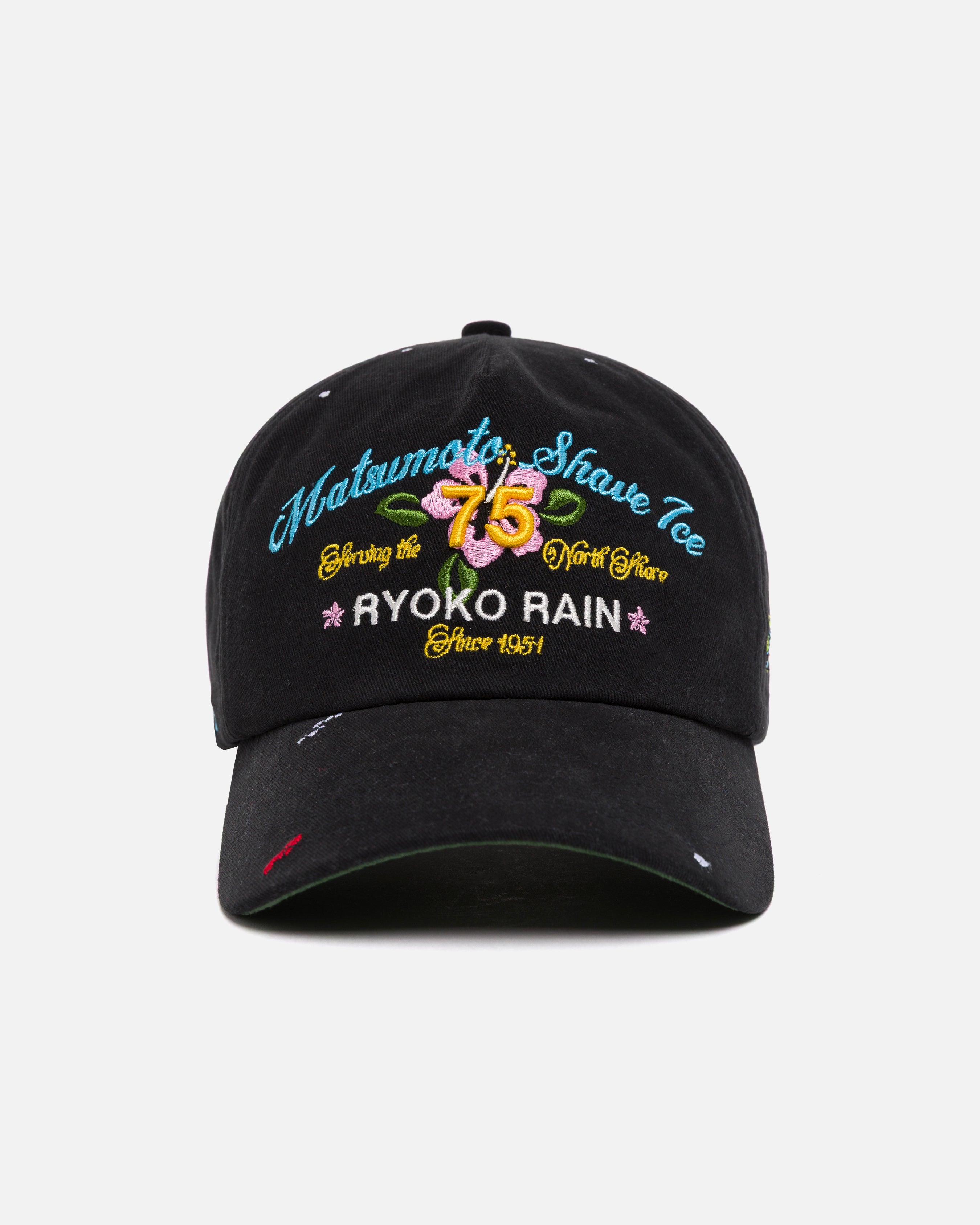 MATSUMOTO SHAVE ICE PAINT SPLATTER HAT- BLACK (PRE-ORDER) – Ryoko Rain