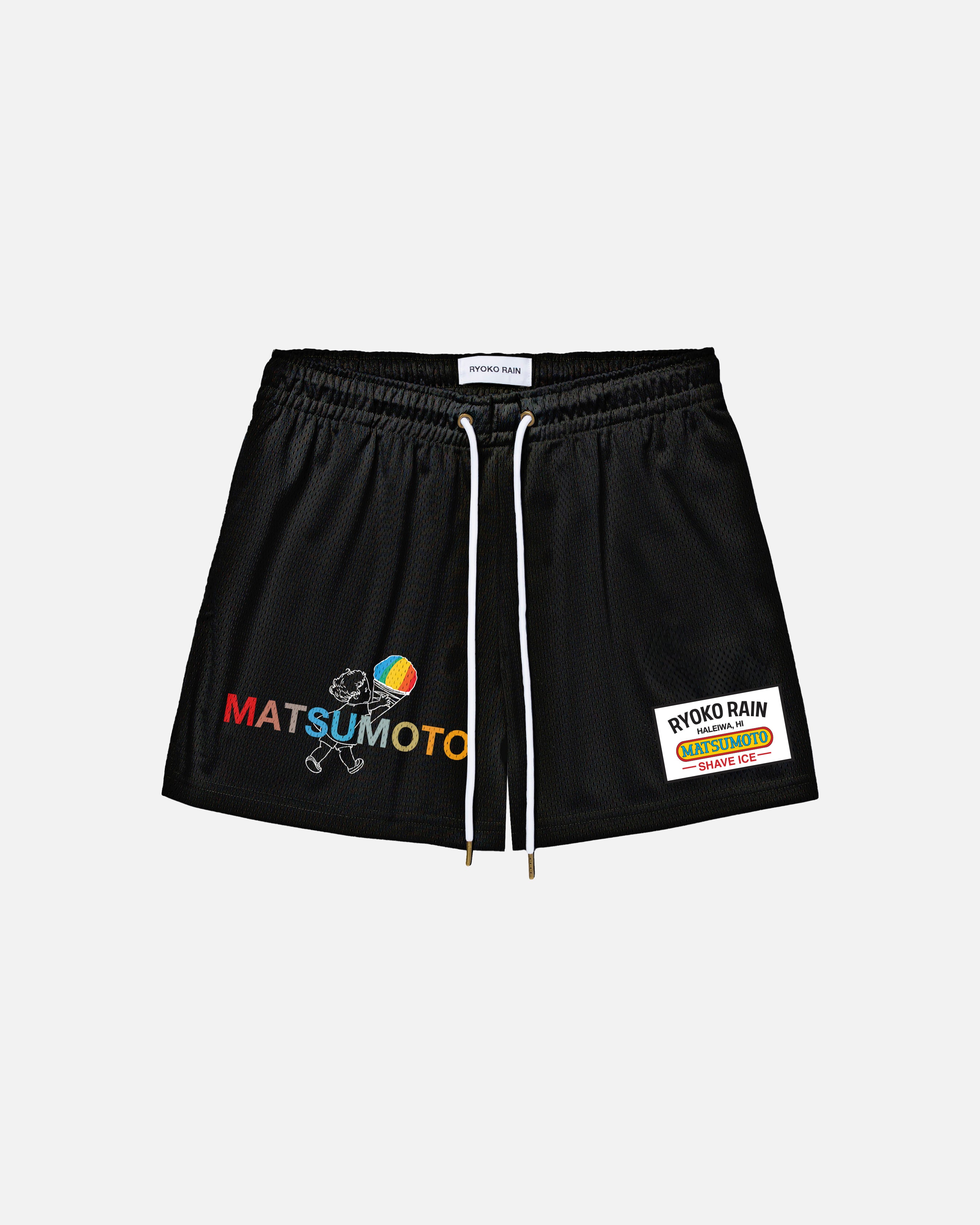 MATSUMOTO SHAVE ICE SHORTS - BLACK – Ryoko Rain