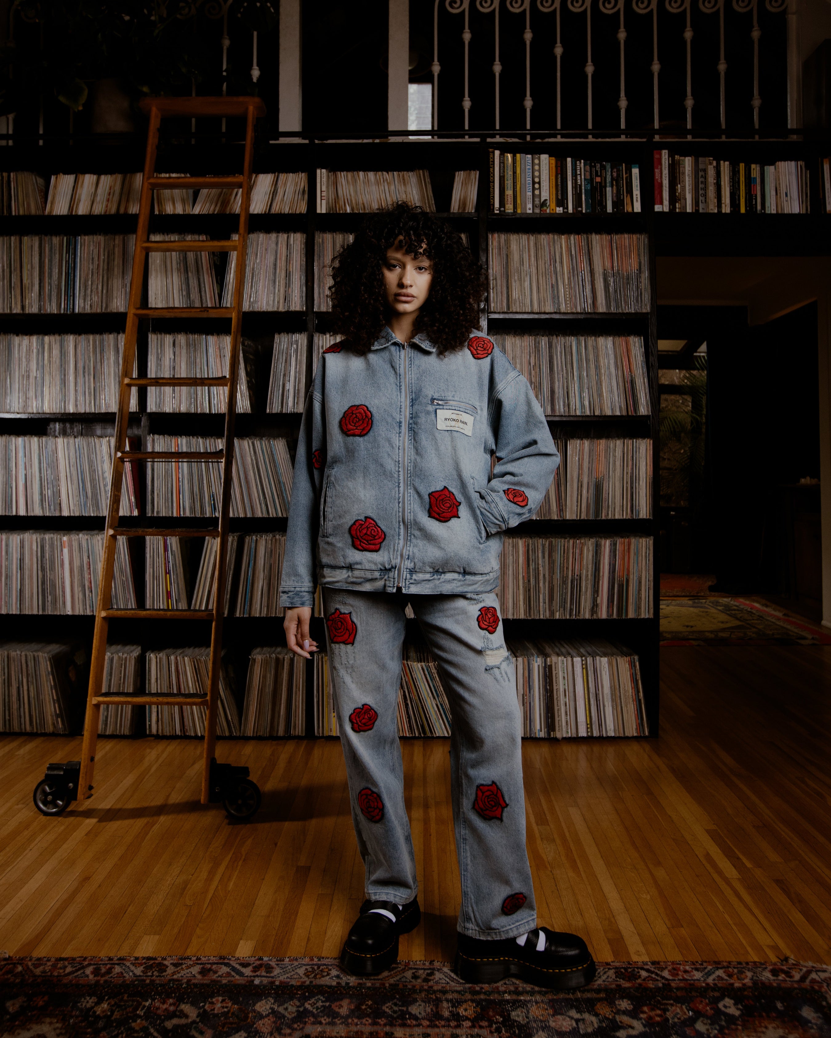 REVERSIBLE ROSE DENIM WORK JACKET – Ryoko Rain