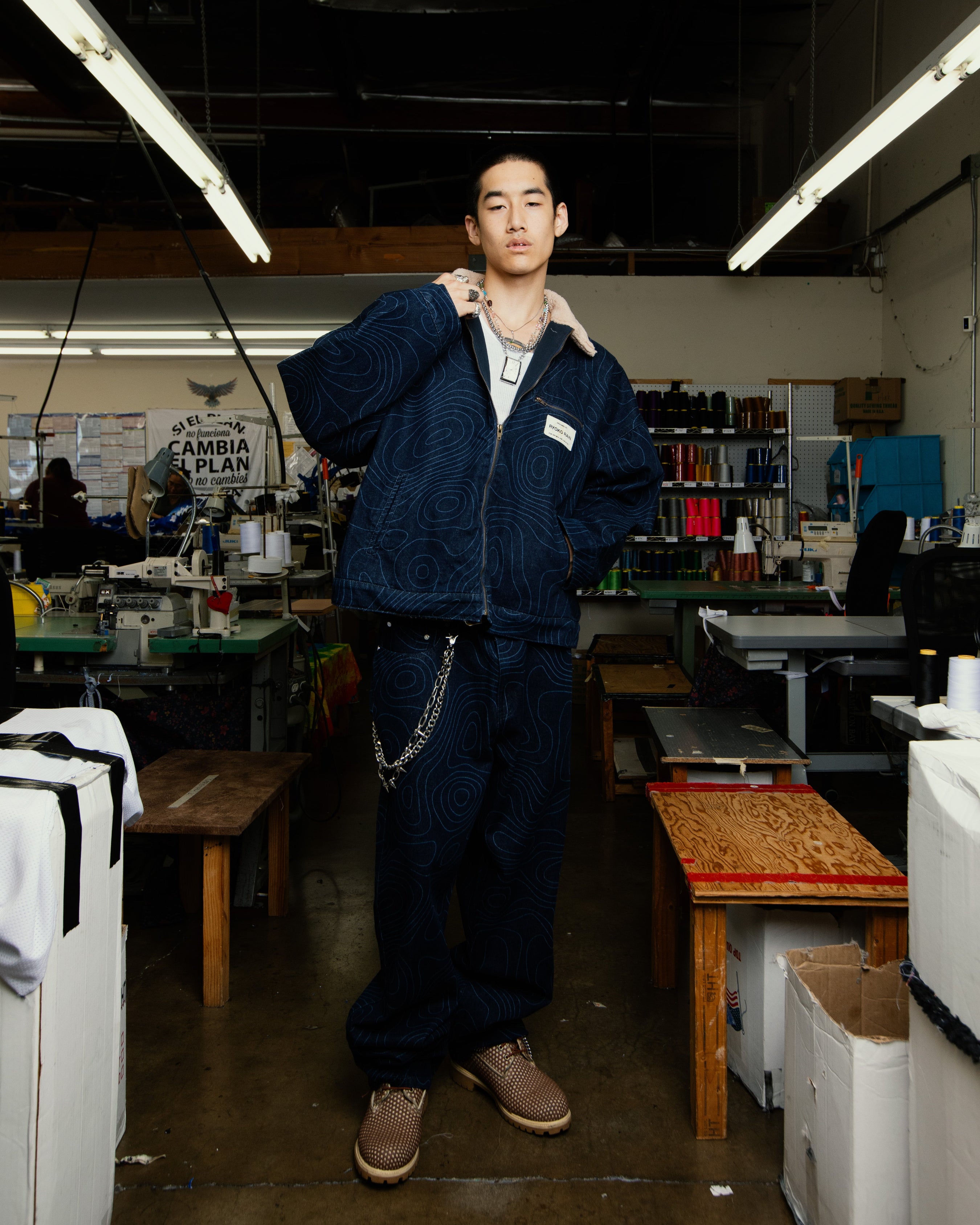 70’s work jacket 70s 80s Vintage Beige German Chest Pocket Boxy Work Jacket