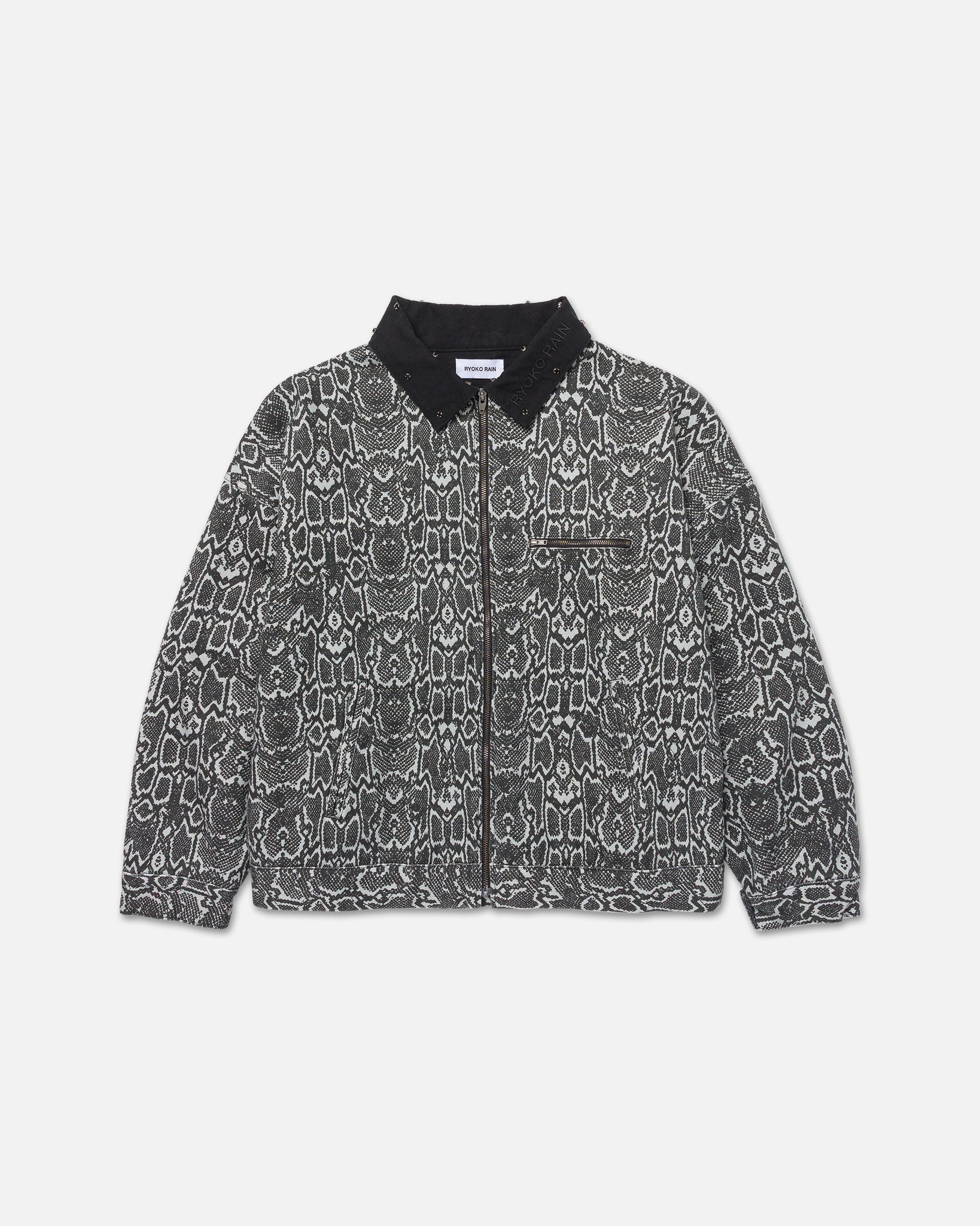 FOREVER INSPIRED SNAKESKIN WORK JACKET