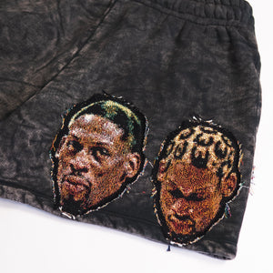RYOKO RAIN X INWAYOVERYOURHEAD SWEAT SHORTS - CHARCOAL