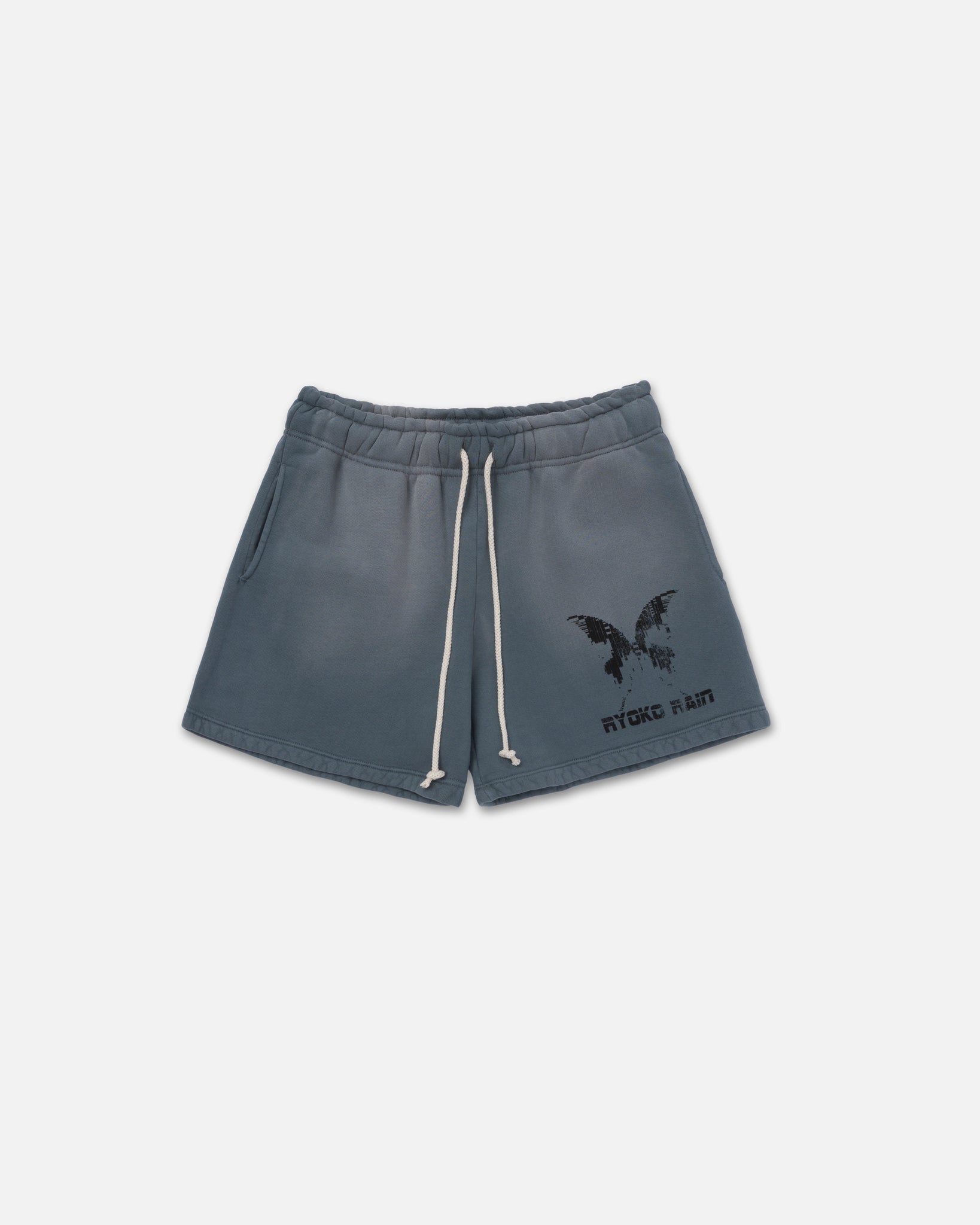TIME WILL TELL COTTON SHORTS - STEEL