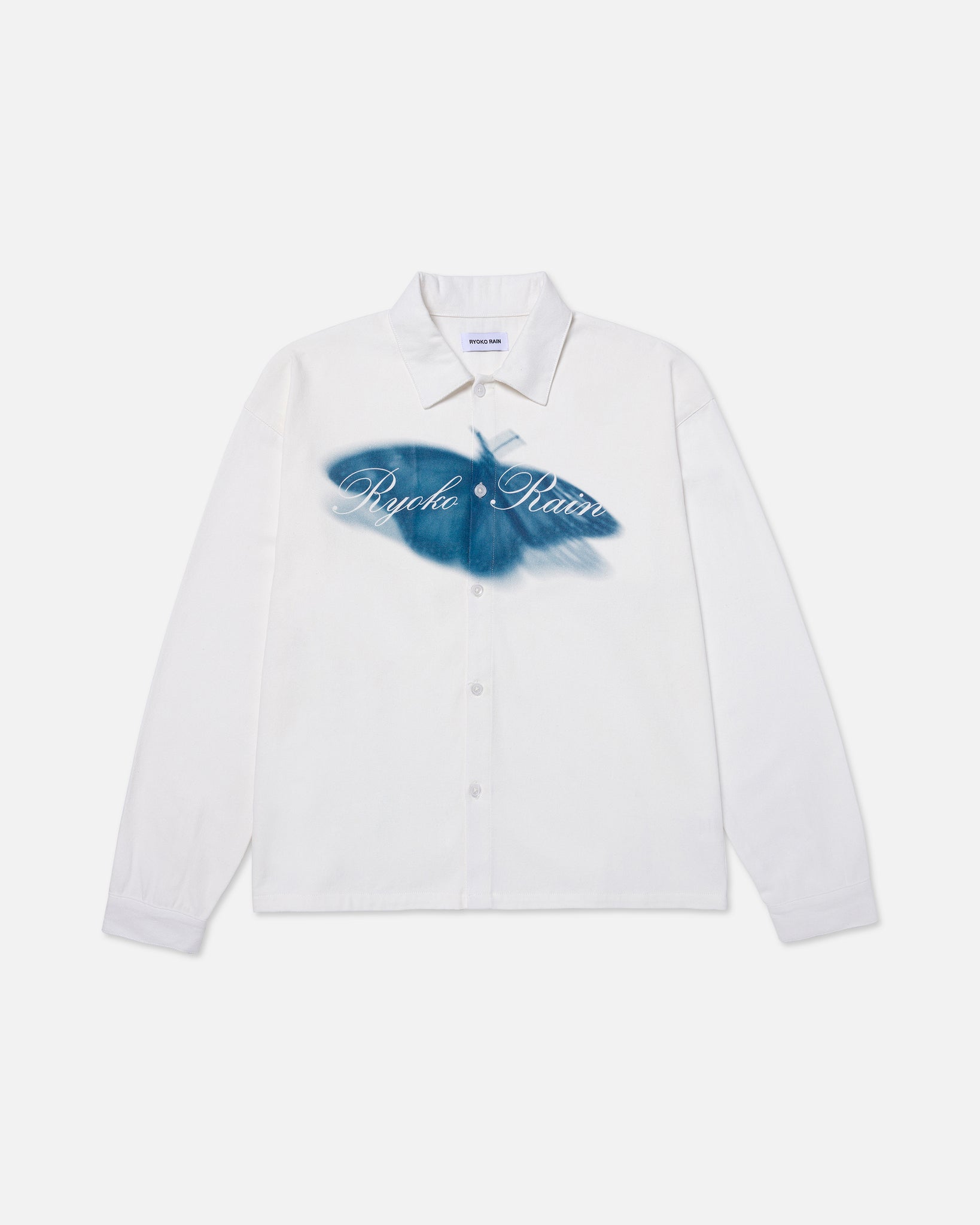 BLURRED BUTTERFLY BUTTON UP SHIRT (PRE-ORDER)