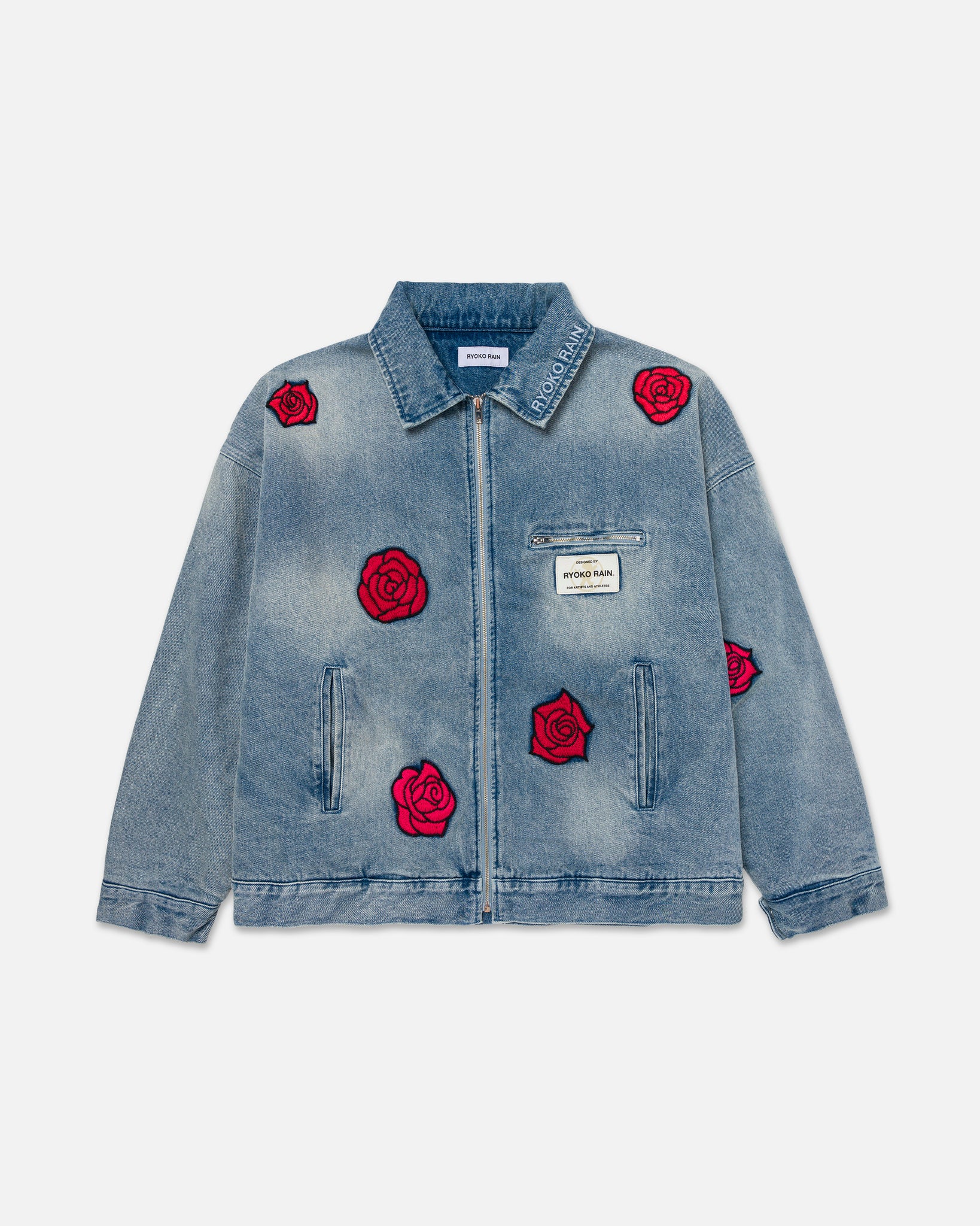 REVERSIBLE ROSE DENIM WORK JACKET – Ryoko Rain
