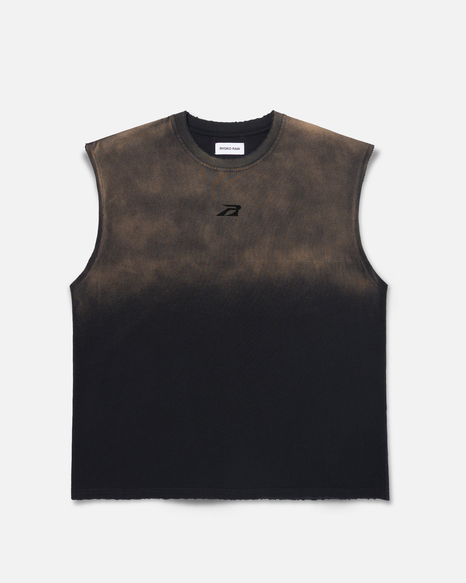 SUN FADED SLEEVELESS TEE - VINTAGE BLACK