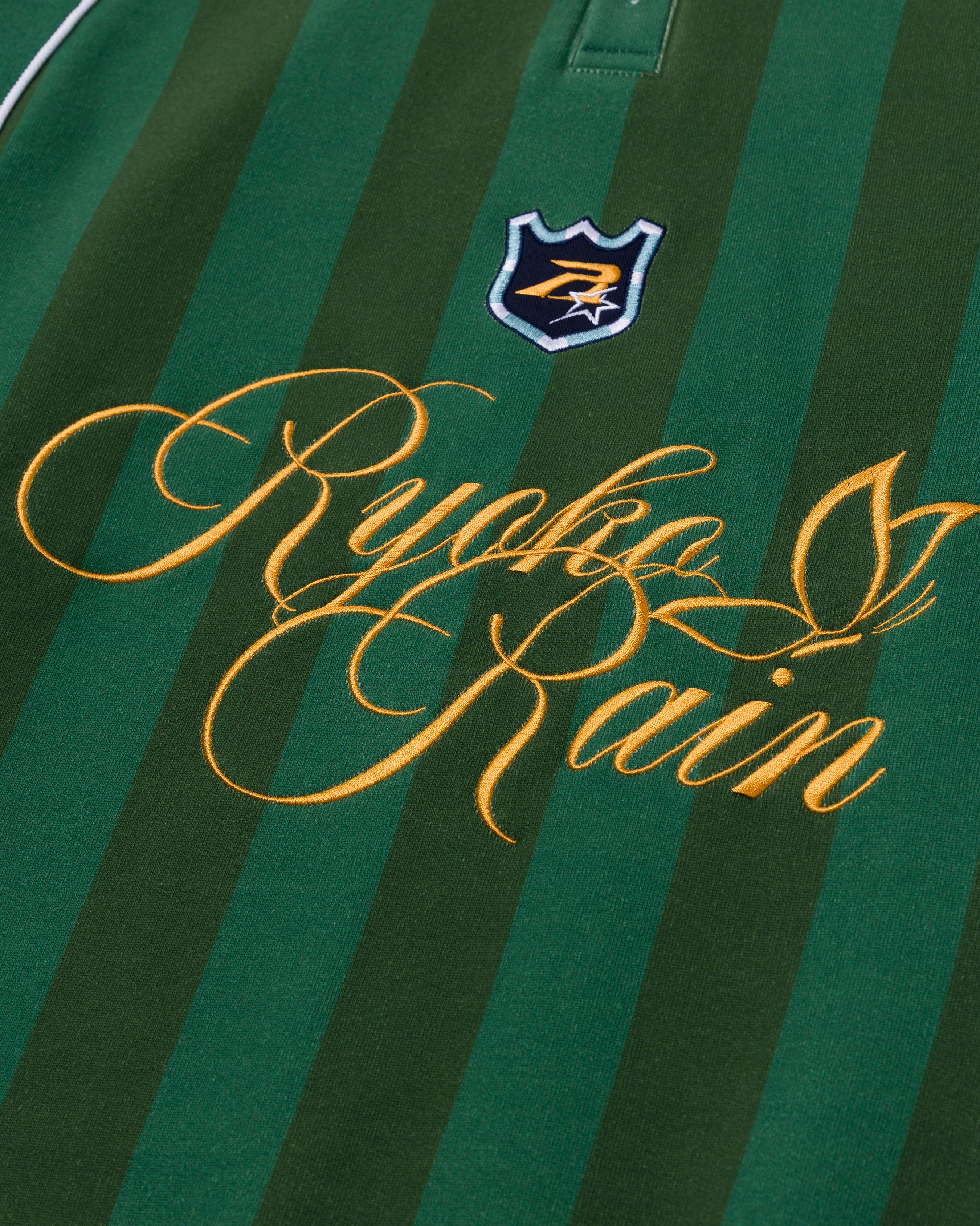 RUGBY JERSEY HOODIE- GREEN – Ryoko Rain