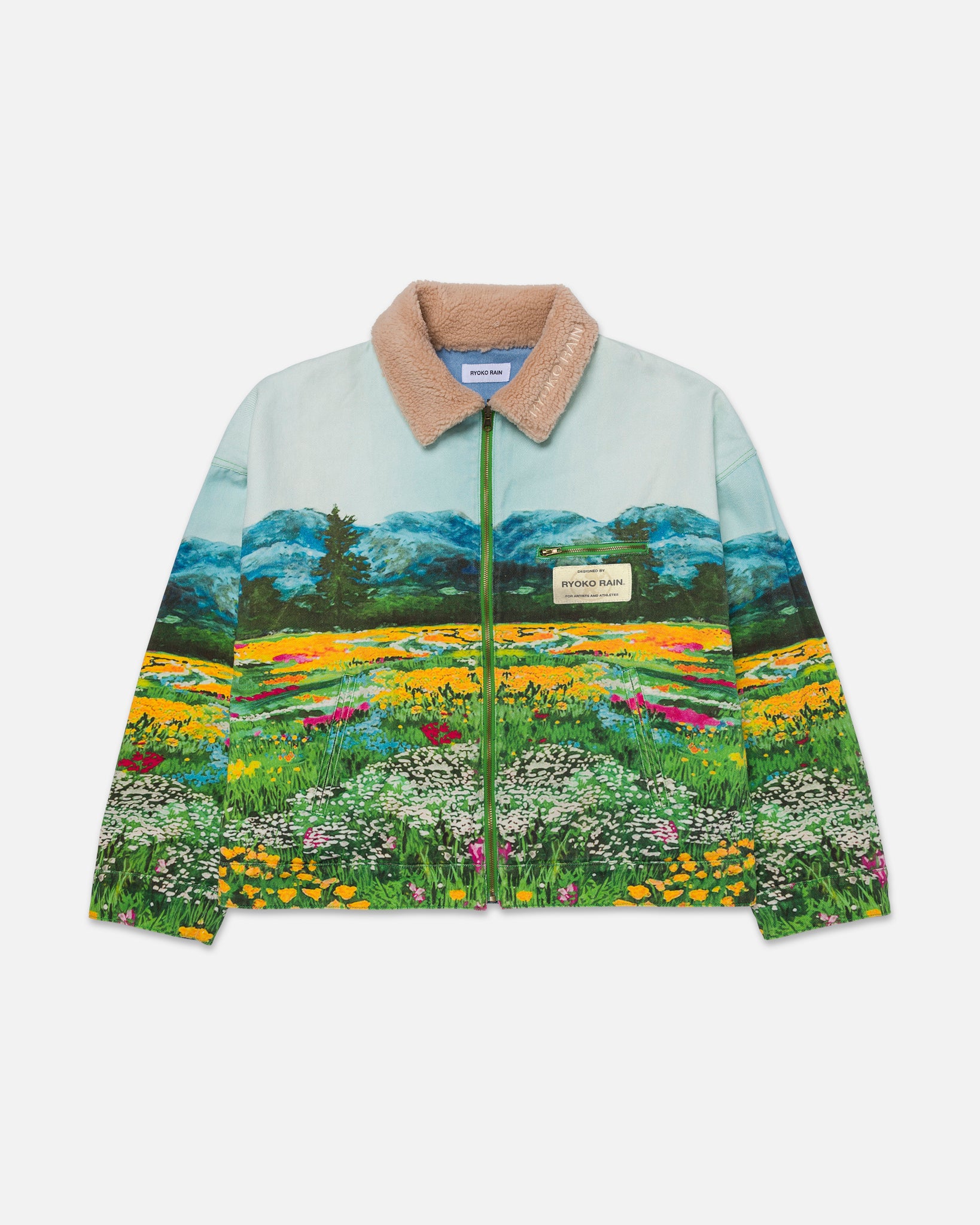 REVERSIBLE VALLEY OF FLOWERS WORK JACKET