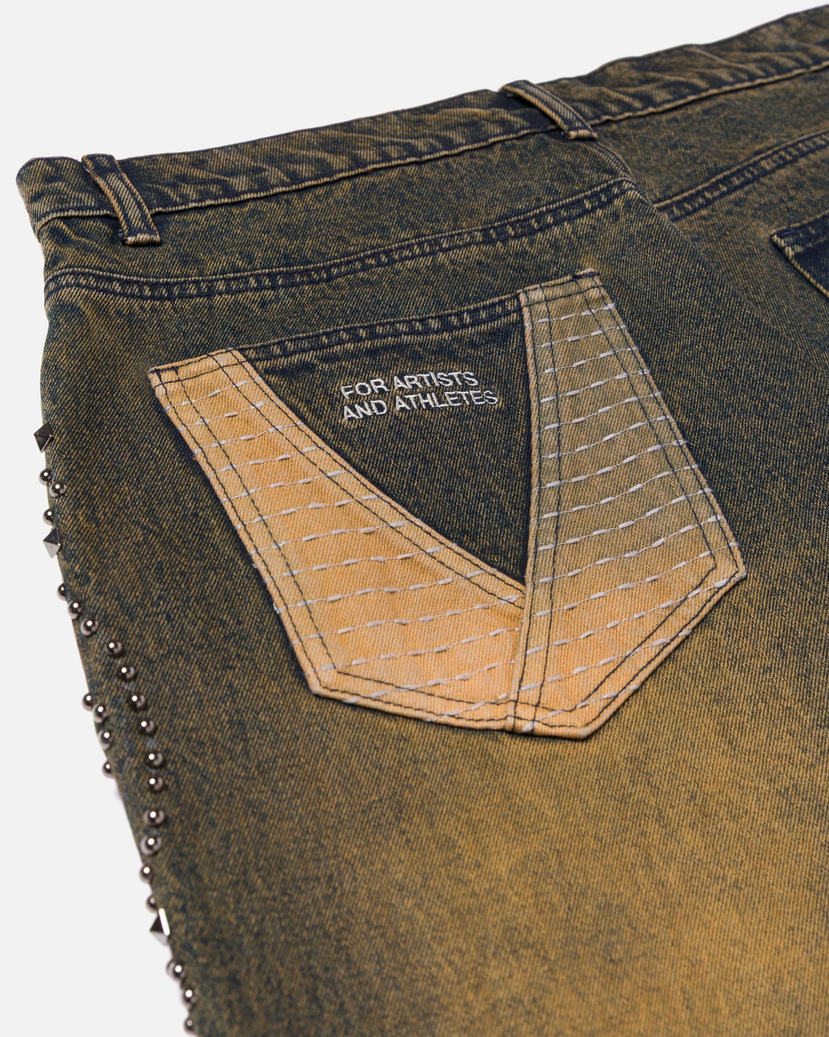 Rust And Rhinestone DISTRESSED RHINESTONE JEANS- RUST – Ryoko Rain