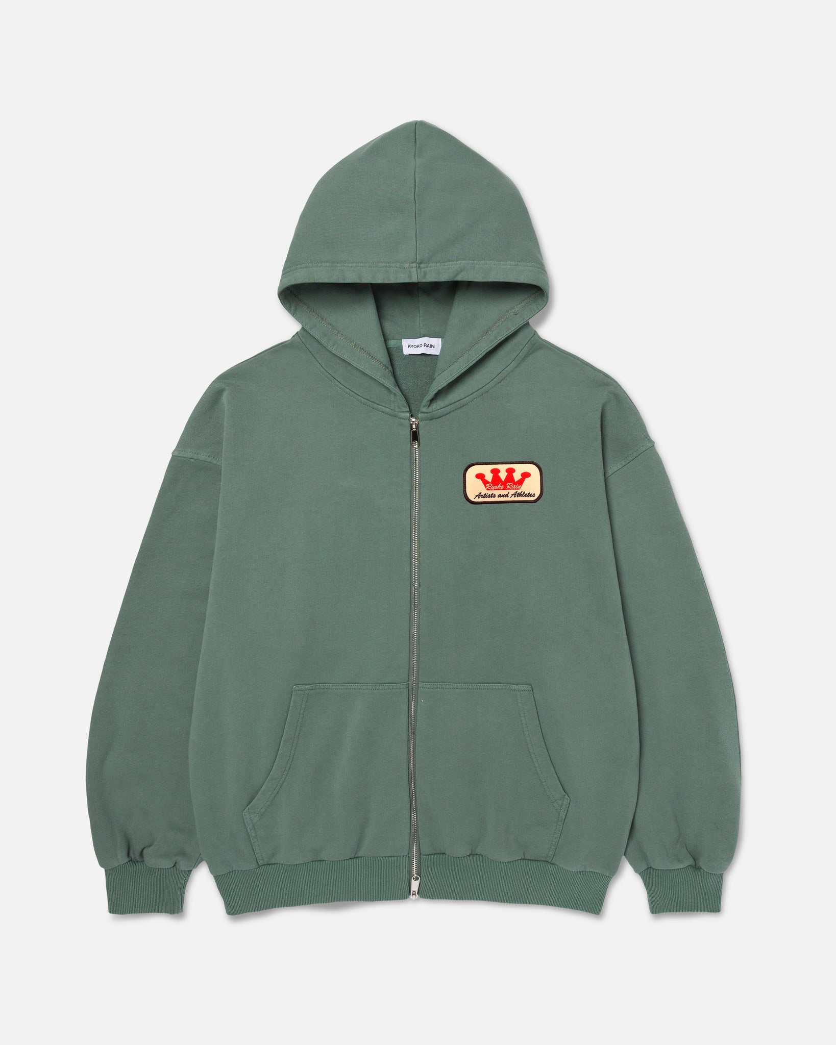 FULL ZIP HOODIE - GREEN
