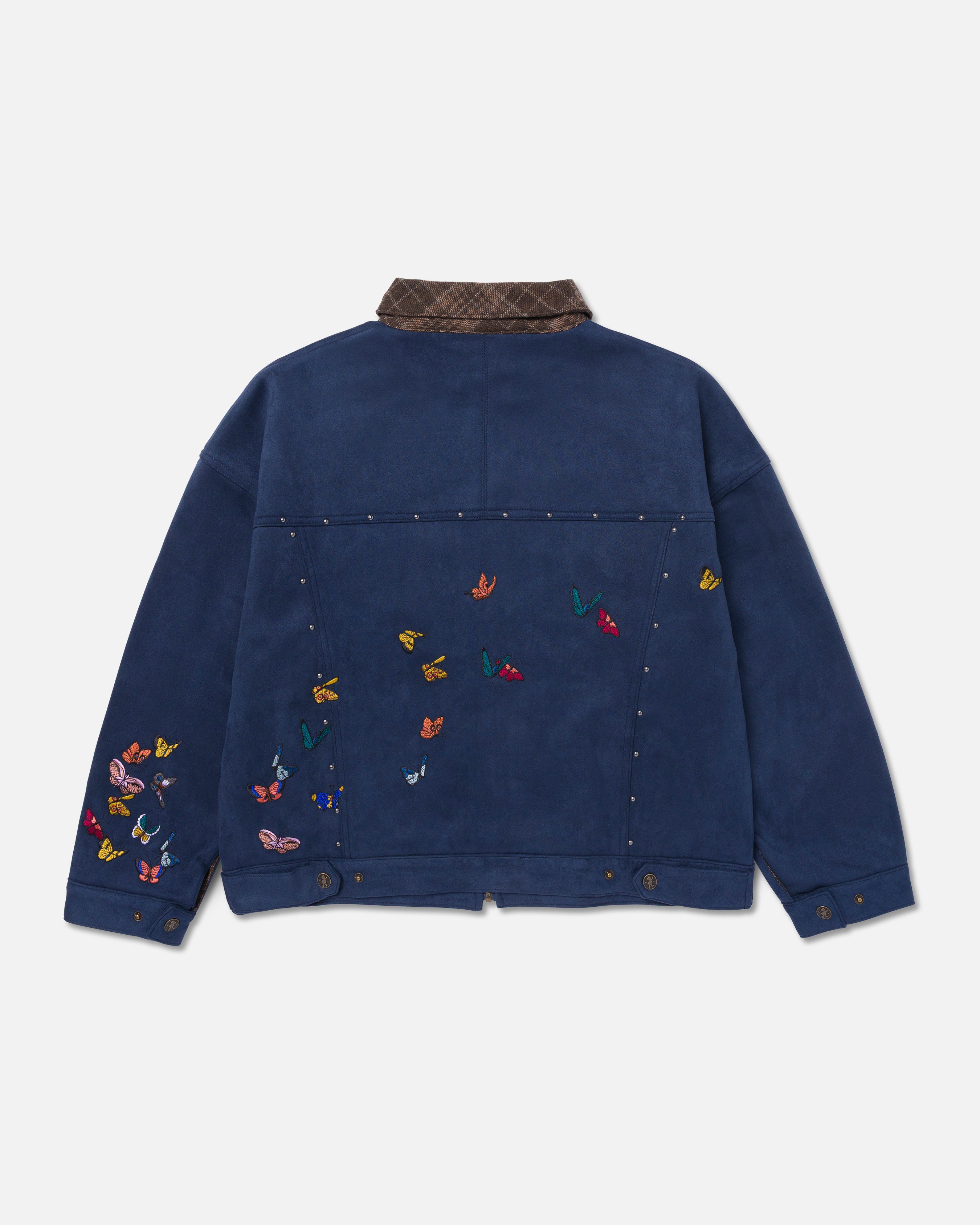 INDIGO SUEDE FLIGHT WORK JACKET – Ryoko Rain