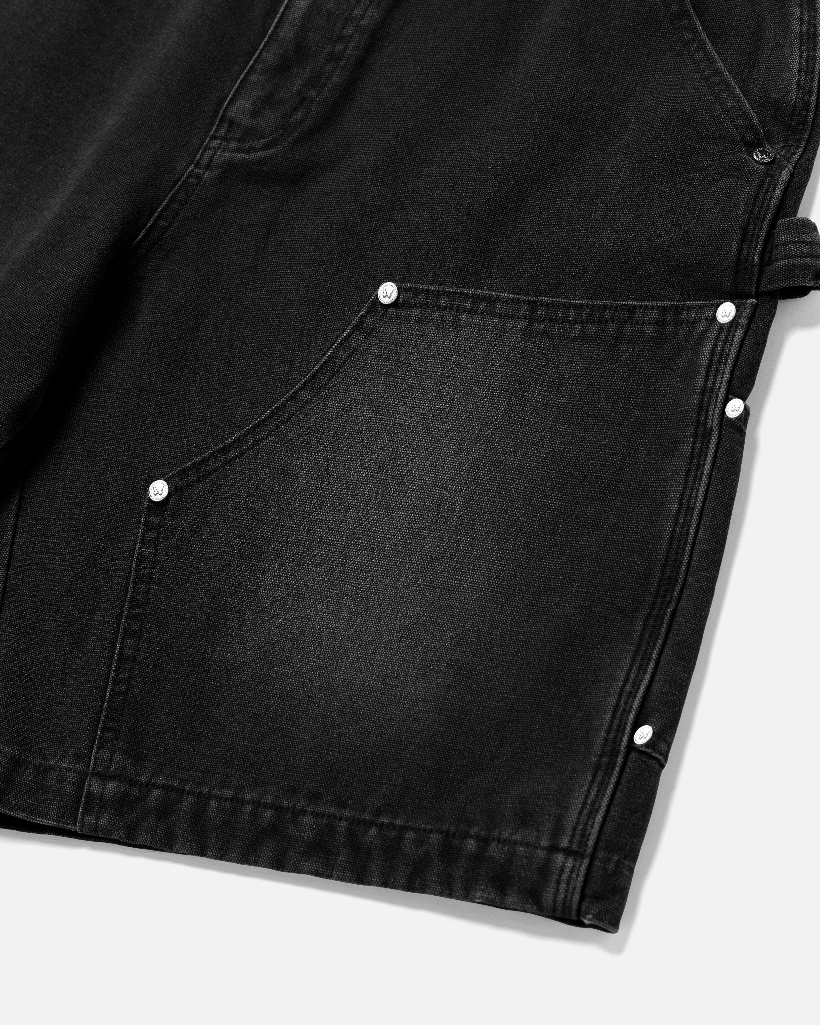 DOUBLE KNEE CARPENTER SHORTS - BLACK – Ryoko Rain