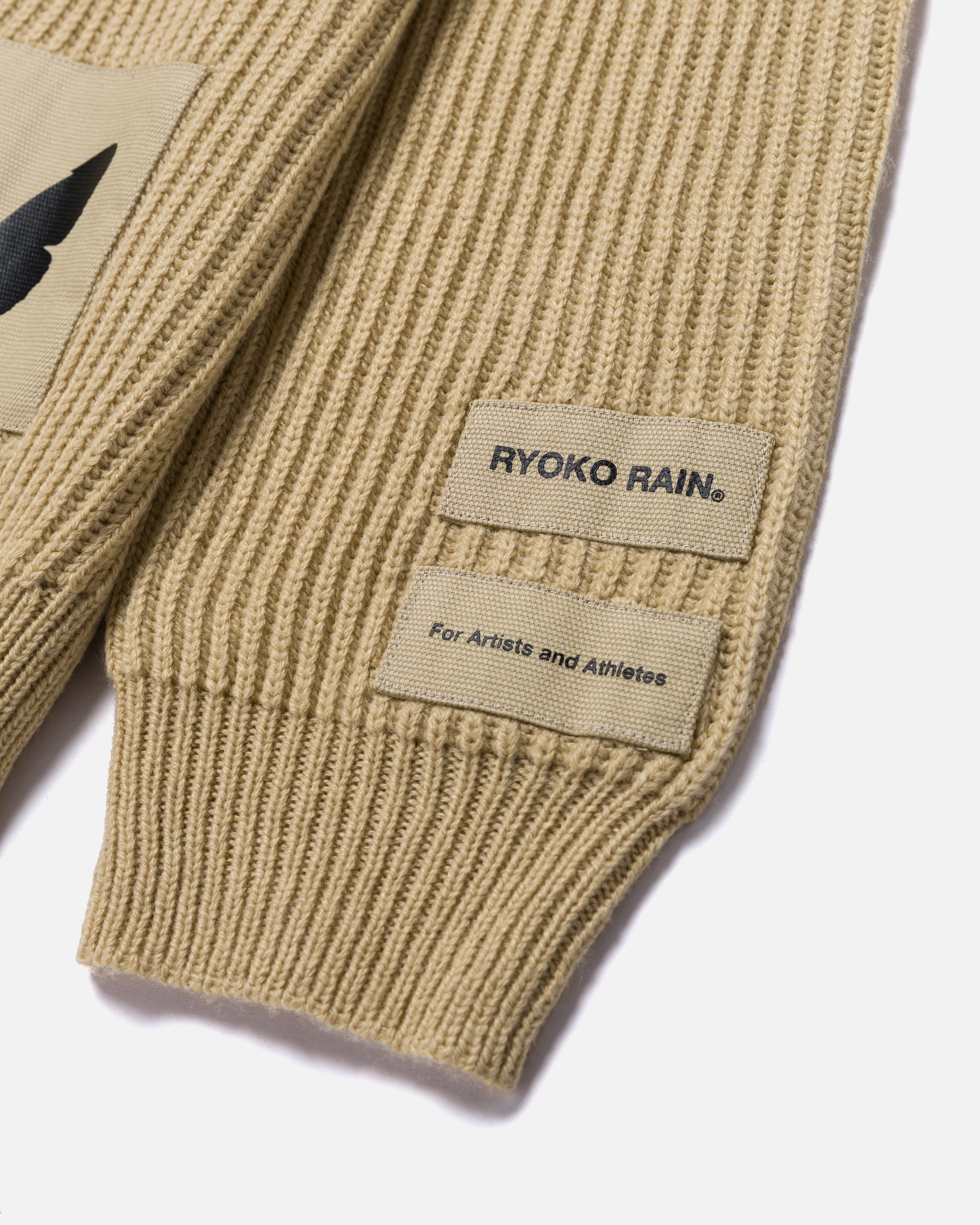 BUTTERFLY KNITTED CARDIGAN - TAN – Ryoko Rain