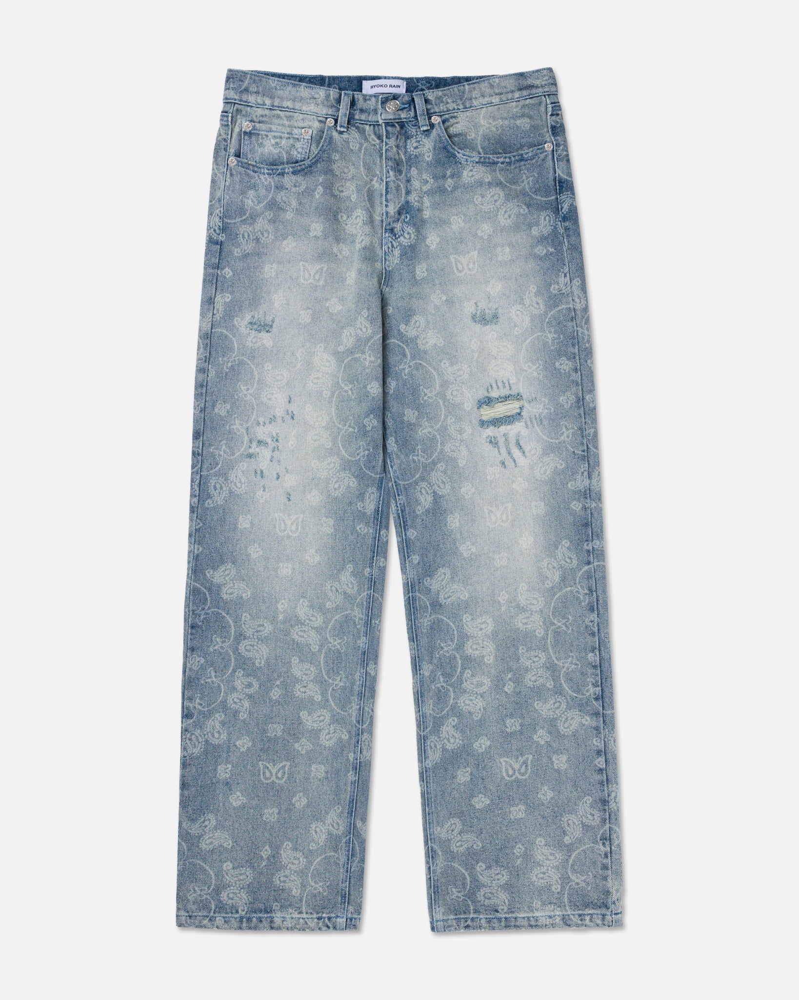 RYOKO RAIN PAISLEY JEANS