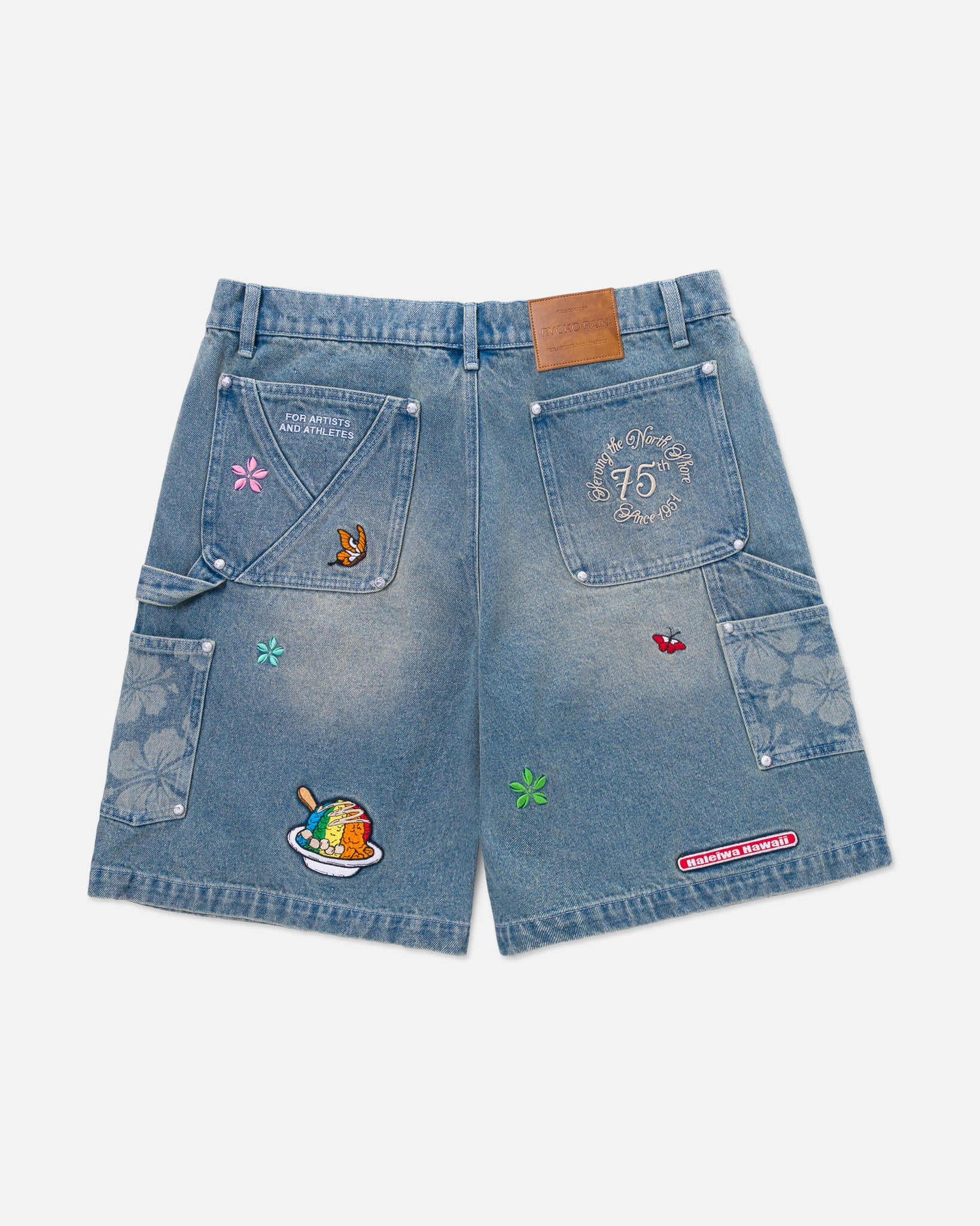 MATSUMOTO SHAVE ICE DOUBLE KNEE CARPENTER SHORTS – Ryoko Rain