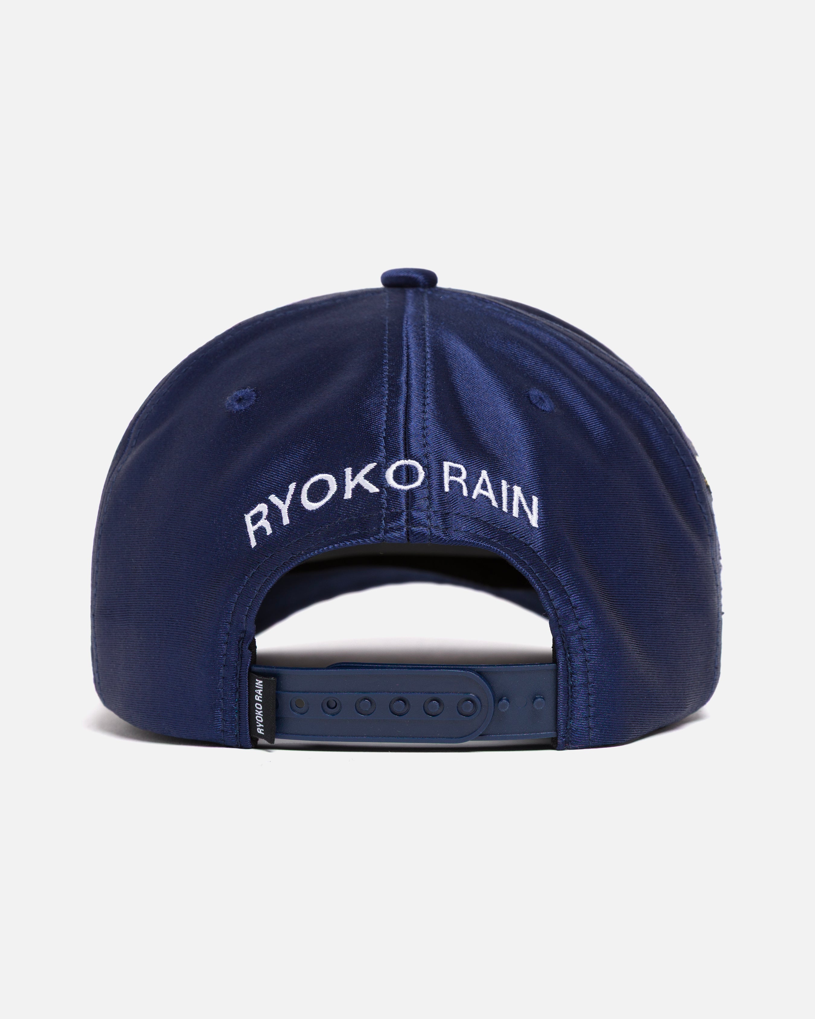 MATSUMOTO SHAVE ICE SATIN SNAPBACK HAT- NAVY BLUE – Ryoko Rain