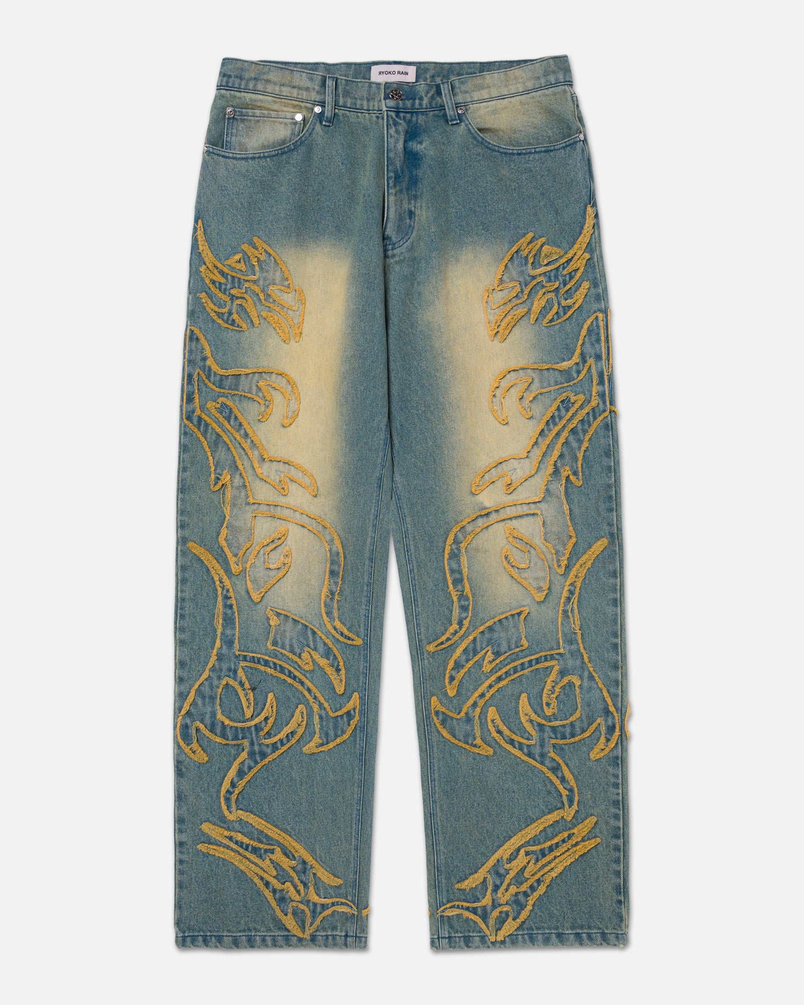 RAW EDGE TRIBAL JEANS