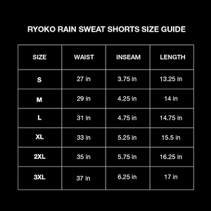 RYOKO RAIN X INWAYOVERYOURHEAD SWEAT SHORTS - CHARCOAL