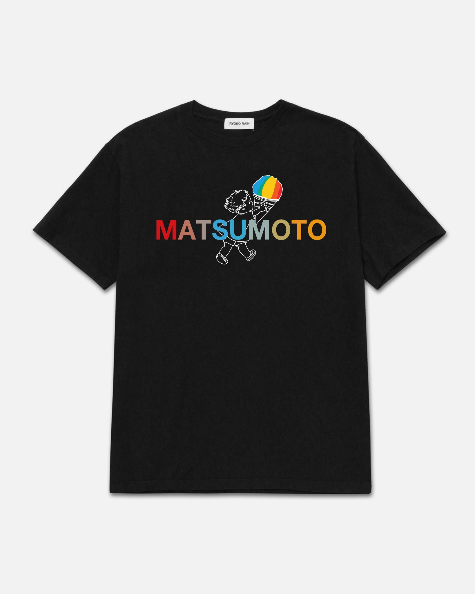 ZOY×Matsumoto Shave Iceコラボ 半袖モックネック ネイビー RYOKO RAIN x MATSUMOTO SHAVE ICE – Ryoko Rain