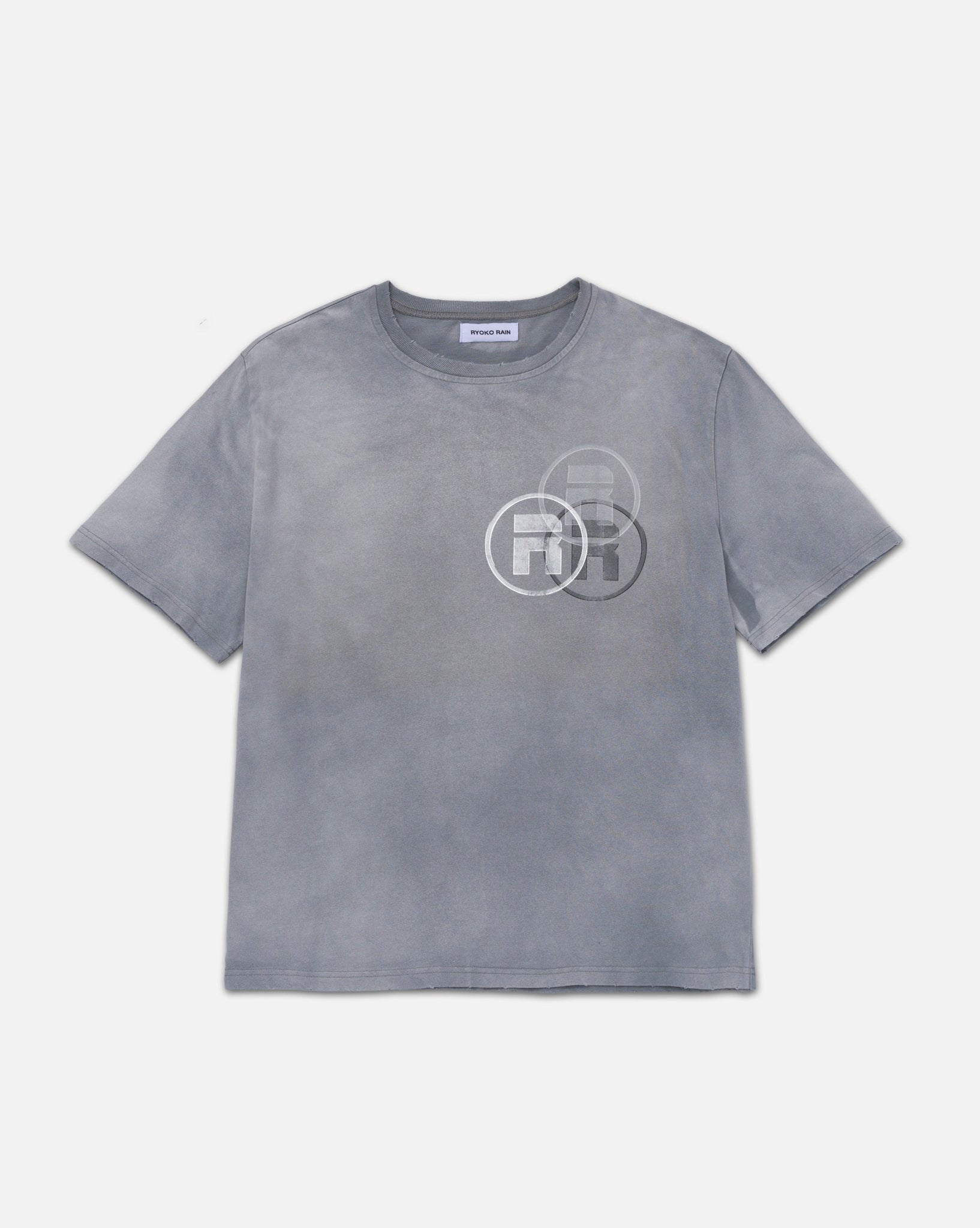 GREY TIME WILL TELL VINTAGE CROPPED TEE