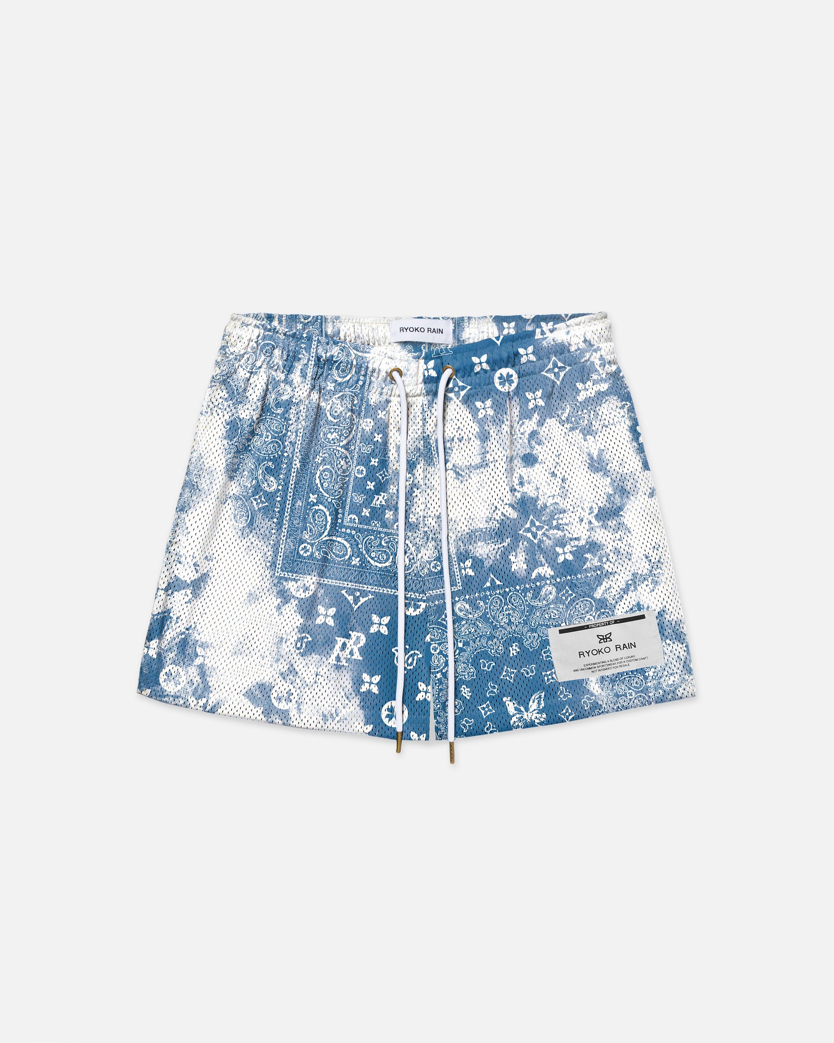BLEACHED PAISLEY - BLUE