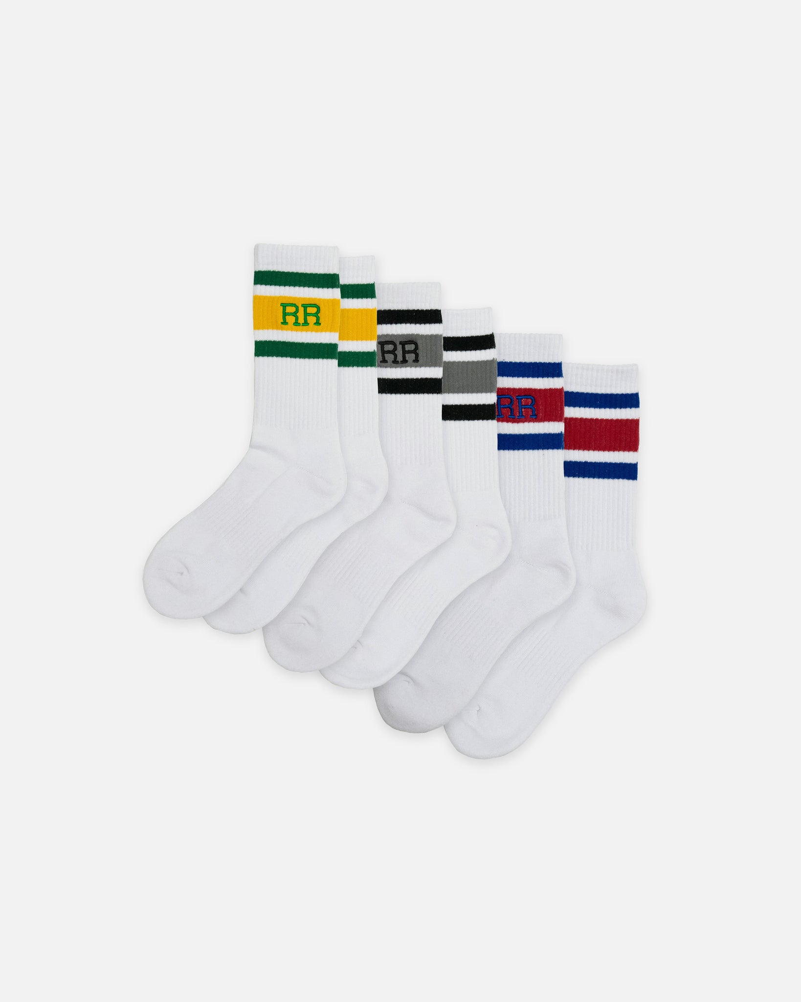 STRIPED UNIVERSITY SOCKS (3-PACK)