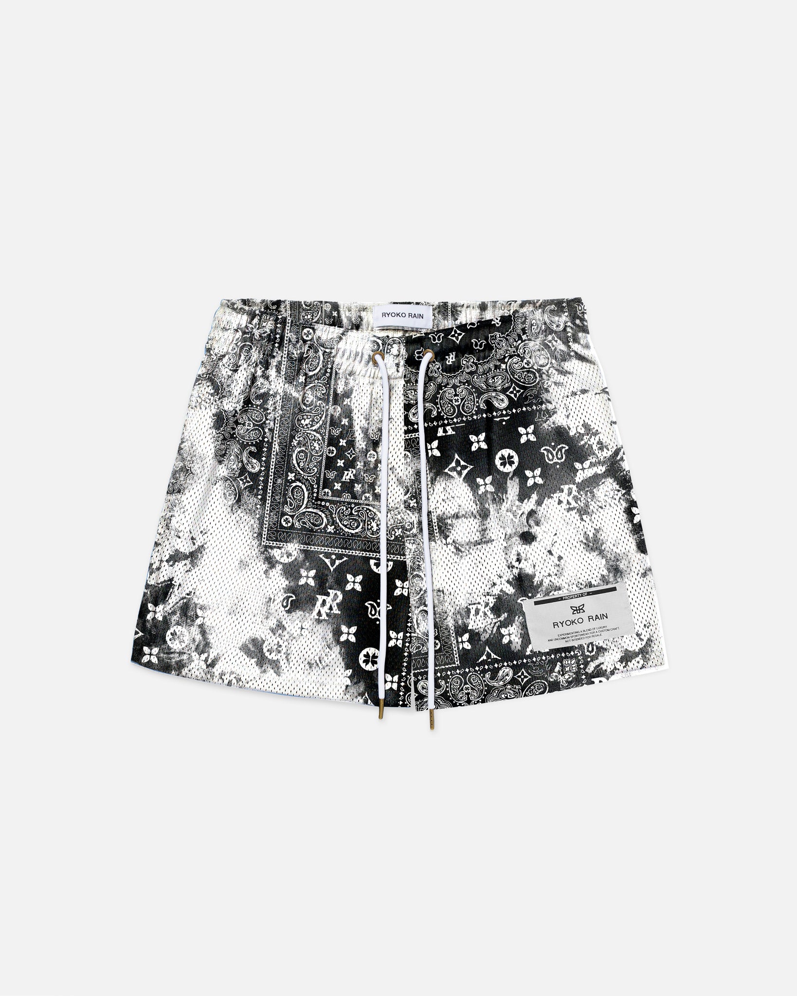 BLEACHED PAISLEY - BLACK