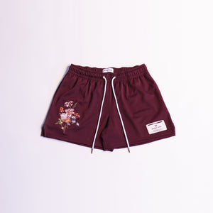 MAROON - EMBROIDERED FLORAL
